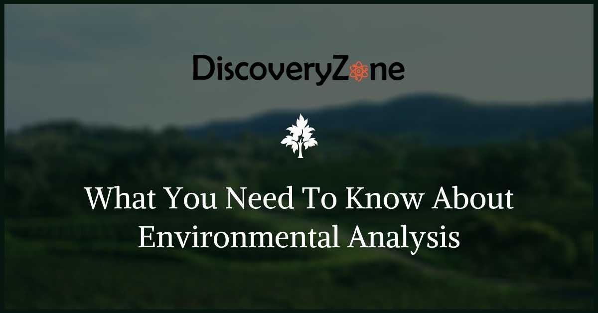 What You Need To Know About Environmental Analysis 1